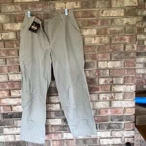 Guide Gear Women’s Cotton Mid Rise Straight Leg‎ Pants Khaki Brown Size 14 NWT